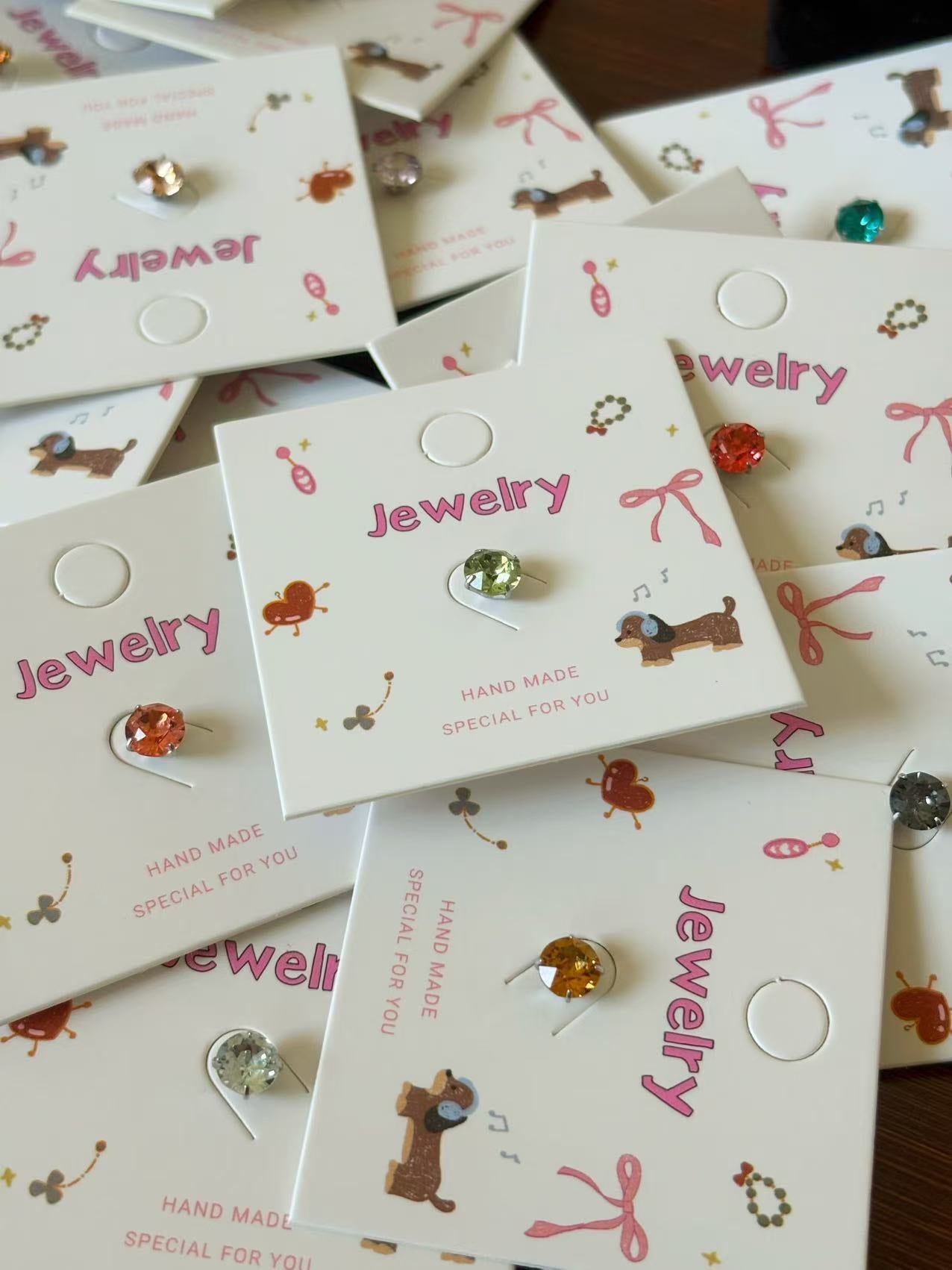 Swarovski-Inspired Crystal Earrings | Elegant Studs for Men & Women | Gift Jewelry