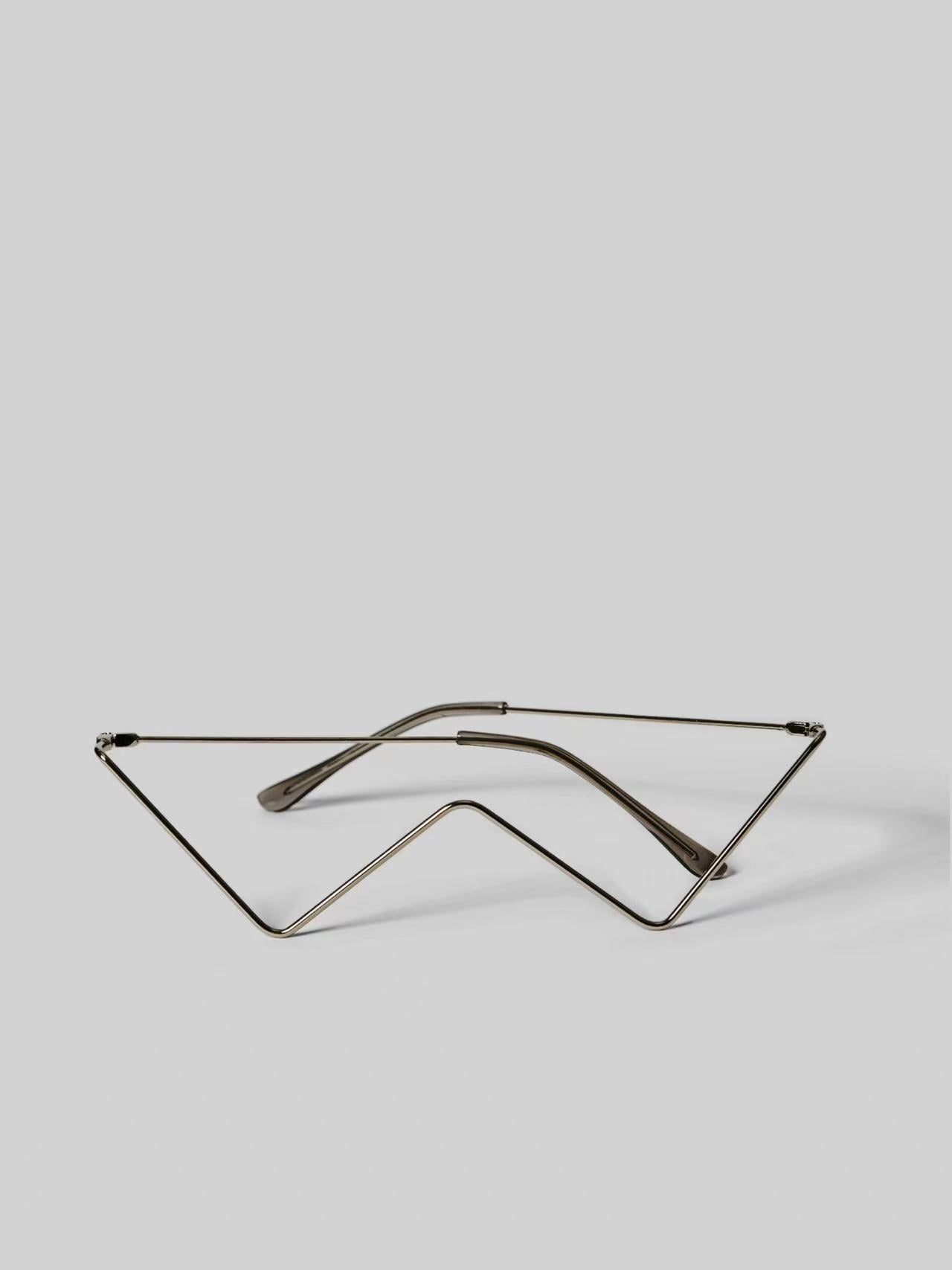W-Shaped Glasses Frame – V-Wire Rimless Fashion Accessory | Street Style Gift