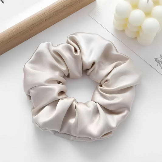 30 Momme Mulberry Silk Scrunchie – 100% Pure Natural Silk Hair Tie